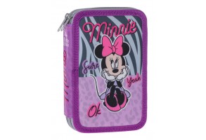 Пълен несесер с 2 ципа MINNIE MOUSE