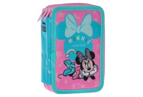 Пълен несесер с 3 ципа MINNIE MOUSE