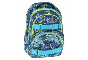 Ученическа раница DEXTER MINI ERGO MILITARY NEON