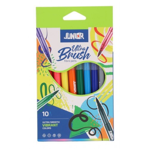 Флумастери четки 10 цвята ULTRA BRUSH