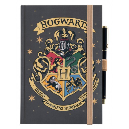 Премиум А5 Тефтер + химикал HOGWARTS