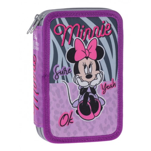 Пълен несесер с 2 ципа MINNIE MOUSE