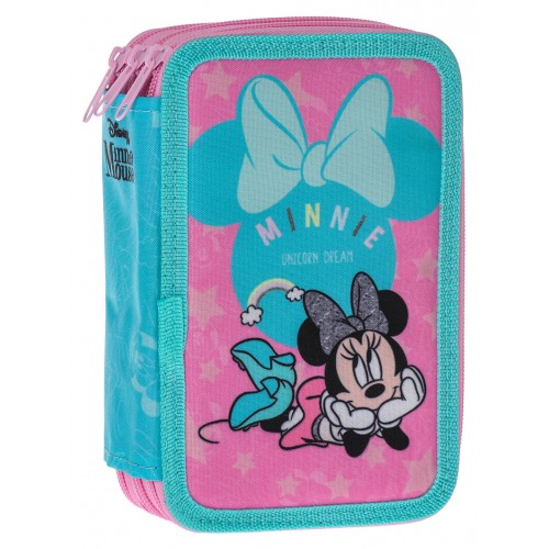 Пълен несесер с 3 ципа MINNIE MOUSE